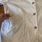 Isaac Mizrahi  Utility Jacket XL Off White / Cream Corduroy Barn Style 3/4 Sleeve Photo 6