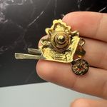 Avon Red Enamel Hearts In A Cart Gold Tone Signed Brooch Pin Valentine’s Day Photo 4