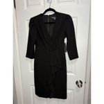 Julia Jordan cascade ruffle crepe sheath dress size 2 Photo 1