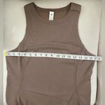 Lululemon NWT Ribbed Softstreme Slim Fit Tank Dress Sleeveless Taupetastic 10 Photo 6