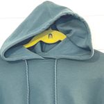 Old Navy Active Dynamic Fleece Cropped Hoodie Teal Size M Breathable Zip Pockets Green Size M Photo 4
