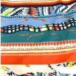 Ali Miles Sheer Colorful Hi Low Tunic Tank Top Lace Neck Line Cotton Nylon Sz S Photo 9