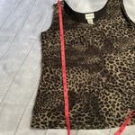 Chico's mesh leopard print tank top. Photo 9