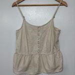 Arizona Jeans  Boho Beige Y2K Embroidered Cropped Spaghetti Strap Top Size L Photo 3