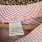 G.H. Bass & Co. Pink Button Front Short Sleeve Top – 100% Cotton, Size L Size L Photo 4