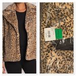 Kendall + Kylie Faux Fur Animal Print Jacket in Natural Large Regular Photo 3