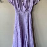ZARA NWT Cap Sleeved Lightweight Flowy V-Neck Draped Purple Maxi Dress Size XS Photo 0