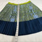 Lands' End Lands’ End Blue & Green Floral Pleated Skirt Photo 3