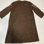ZARA  Wool Tweed Checkered Dress w/Embroidered Flowers and Sequin Pattern Photo 4