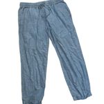 J.Crew  Chambray Drawstring Cropped Pants | Light Blue | 6 Photo 1