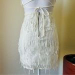 Lulus Making Magic White Fringe Lace-Up Mini Dress Photo 10