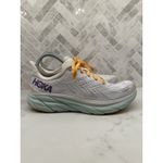Hoka One One Clifton 8 Running Sneakers Shoes White Blue Purple Womens 9.5 9.5B Photo 5