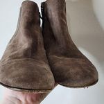 Aquatalia  Brown Suede Leather Fallyn Zip Western Bohemian Fall Women 6.5 Booties Photo 2