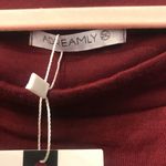 NWT woman’s plus size maroon sweatshirt blouse sz 2XL Red Photo 2