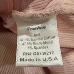 Pj Harlow Frankie Rib Knit High Low Sweatshirt Blush Pink Pajama Top Small Photo 8