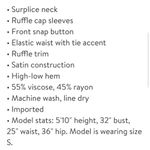 Socialite satin wrap dress large Photo 5