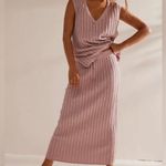 Free People Beach Linen Blend Veda Sweater Vest Ribbed V-Neck Sleeveless Photo 1