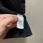 Maurice's  Blazer Jacket Coat Black Ruched Open Front V-Neck Zip Pocket Stretch M Photo 5