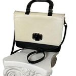 Raoul cross grain black cream contrast top handle crossbody bag Photo 0