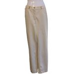 St. John Sport by Marie Gray Women's Pants Trouser Cream High Rise Size 8 Photo 2