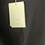 Ginia Freya Mini Dress Silk Black Sleeveless High Neck Size Medium NEW with Tags Photo 6