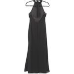Lulus NWT Captured Your Heart Black Halter Maxi Dress High Slit Formal Sz Large Photo 13