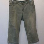 Baccini  faded green 12 petite capri jeans Photo 0