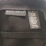 Willi Smith  mini skirt Black Women’s size 4 Silver zipper accents Photo 2