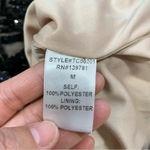 Tea & Cup NWT  Los Angeles Bodycon Sequined Cocktail Dress Longsleeve in Black M Photo 13