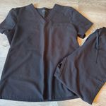 Mandala Black One Pocket Scrub Top Size M Photo 1
