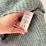 Opus Pakya Blue Green Knit Side Slit Turtleneck Jumper Sweater Small Photo 4