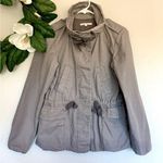 Gap Gray Utility Military Cinch Waist Jacket Coat XS Photo 4