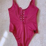California Waves One piece lace up swimsuit NWT Photo 3
