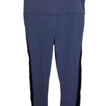 Athleta  Blue Two Tone Horizon Scallop Capri Leggings Photo 0