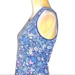 White Stag  blue floral sleeveless top Photo 2