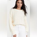 Free People  Dream Cable Crewneck Sweater Photo 1