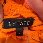 1. State  Bold Orange Ruffle Dress Photo 2