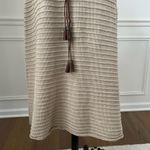 Soft Surroundings NWT  V-Neck Crochet Knit Tank Sheath Dress Beige Gold Metallic Photo 3