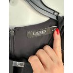 Ralph Lauren Lauren  Black Short Sleeve Metal Plaque Keyhole Crew Neck Dress 16 Photo 9