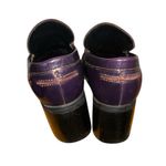 Steve Madden Vintage 90s Platform shoes Purple Leather Chuncky heel Size 9.5 Photo 3