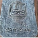 San Francisco Denim Jeans Tote Bag Embossed Retro Blue Photo 1
