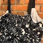 R & K  original womens floral sleeveless wrap top midi dress black and white 24W Photo 4