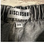 Disclosure Wide Leg Baggy Acid Stone Washed Jeans Women's Size 26 Black Photo 3