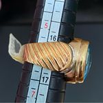 Vintage Aquamarine Pillow Cut Stone Gold Photo 11