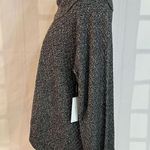 Calvin Klein Fold-Over Cowl Neck Textured Knitted Sweater Heather Gray 1X NWT Photo 5