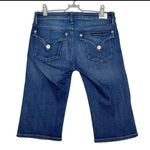 Hudson Jeans Mid Rise Relaxed Fit Classic Blue Denim Knee Shorts Size 26 Photo 3