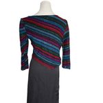 St. John  Evening‎ Sequin Stretch Knit Asymmetrical Top Size 8 Cocktail Party Photo 2