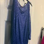 Betsey Johnson  Shimmering Blue Blouse Photo 5