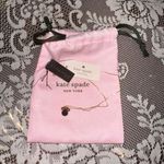 Kate Spade Disney  New York Black and Red Minnie Mouse Bow Pendant Gold Necklace Photo 2