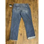 joe's jeans Joes High Rise Straight Ankle Medium Wash Denim Jeans Raw Hem Size 31 Photo 2